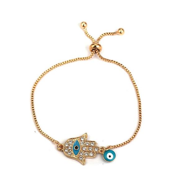link, chain bracelet for women evil eye multicolor crystal beads rhinestone adjustable luxury jewellery mysticism charm, Black
link, chain bracelet for women evil eye multicolor crystal beads rhinestone adjustable luxury jewellery mysticism charm, Black