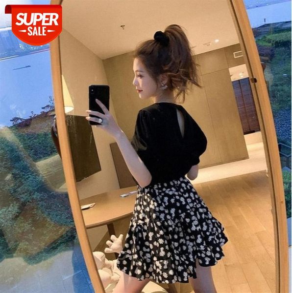little daisy floral skirt set, two-piece short skirt, small girl, showing tall and foreign temperament, reducing age thin #891c, Black
little daisy floral skirt set, two-piece short skirt, small girl, showing tall and foreign temperament, reducing age thin #891c, Black