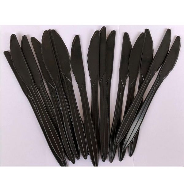 packaging dinner service 16pcs per pack black plastic tableware disposible knife birthday party supplies
packaging dinner service 16pcs per pack black plastic tableware disposible knife birthday party supplies