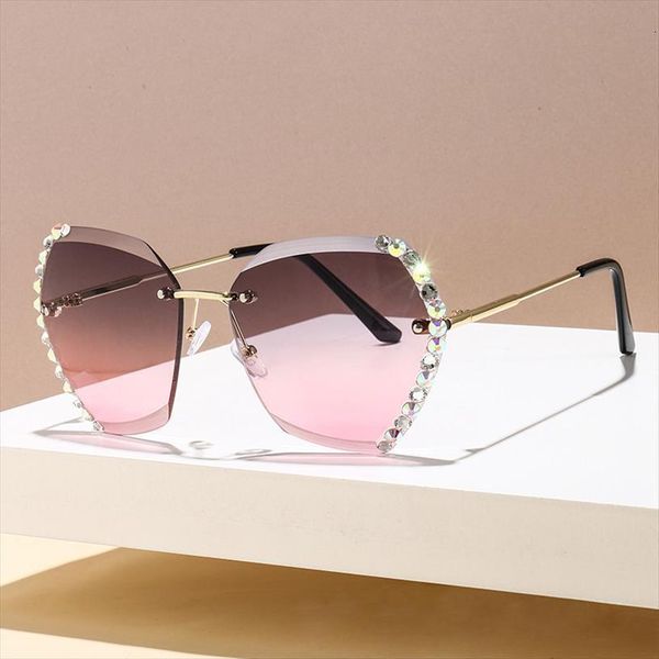 vintage round sunglasses women men fashion rimless glasses retro pink gradient sun uv400 shades oculos, White;black
vintage round sunglasses women men fashion rimless glasses retro pink gradient sun uv400 shades oculos, White;black