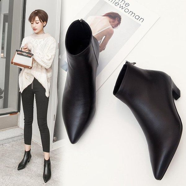 boots women ankle heels casual shoes woman soft leather black for female motorcycle botas mujer pointed toe
boots women ankle heels casual shoes woman soft leather black for female motorcycle botas mujer pointed toe