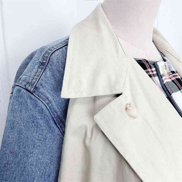 women's jackets coats a variety of ways to wear denim splicing long windbreaker jacket, clean goods style, return, no change fna1, Black;brown
women's jackets coats a variety of ways to wear denim splicing long windbreaker jacket, clean goods style, return, no change fna1, Black;brown