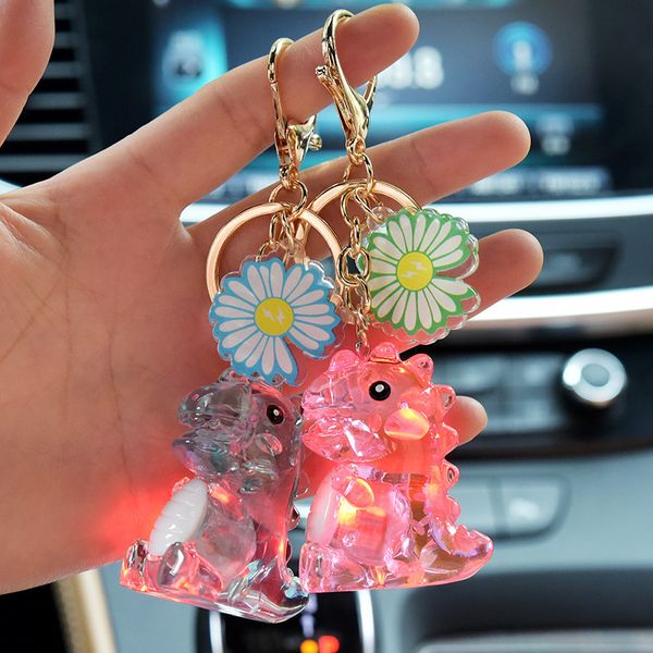 2021 fashion keychain new korean acrylic daisy dinosaur keychain with light cartoon car keychain pendant, Slivery;golden
2021 fashion keychain new korean acrylic daisy dinosaur keychain with light cartoon car keychain pendant, Slivery;golden