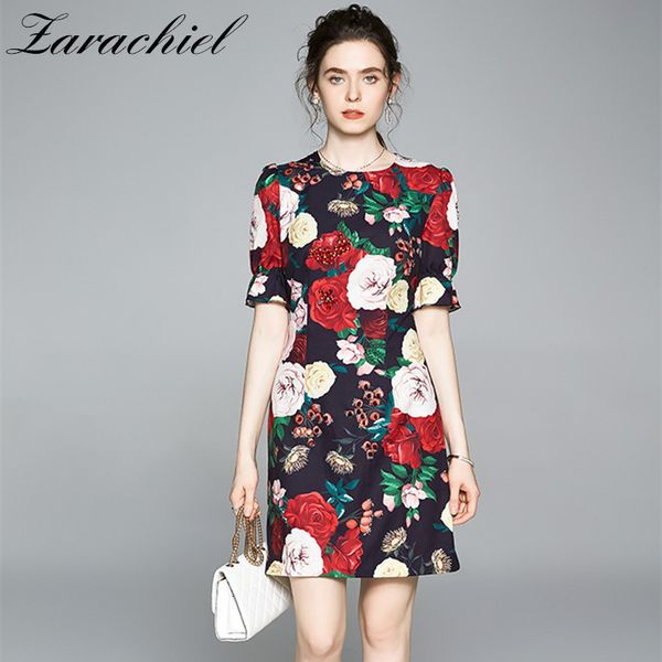 dresses s-xxl fashion sequined beading floral runway women sleeve peony flower print female summer party, Black;gray
dresses s-xxl fashion sequined beading floral runway women sleeve peony flower print female summer party, Black;gray