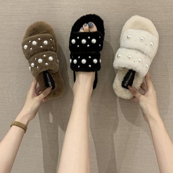 fashion cross shape winter slippers women shoes woman warm slip on female fur slides pearl plus size, Black
fashion cross shape winter slippers women shoes woman warm slip on female fur slides pearl plus size, Black