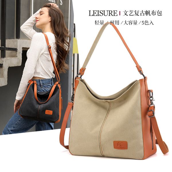 Shoulder Fashion Women's Single Light Art Canvas Bag Large Capacity Leisure Handbag Versatile Backpack
Shoulder Fashion Women's Single Light Art Canvas Bag Large Capacity Leisure Handbag Versatile Backpack