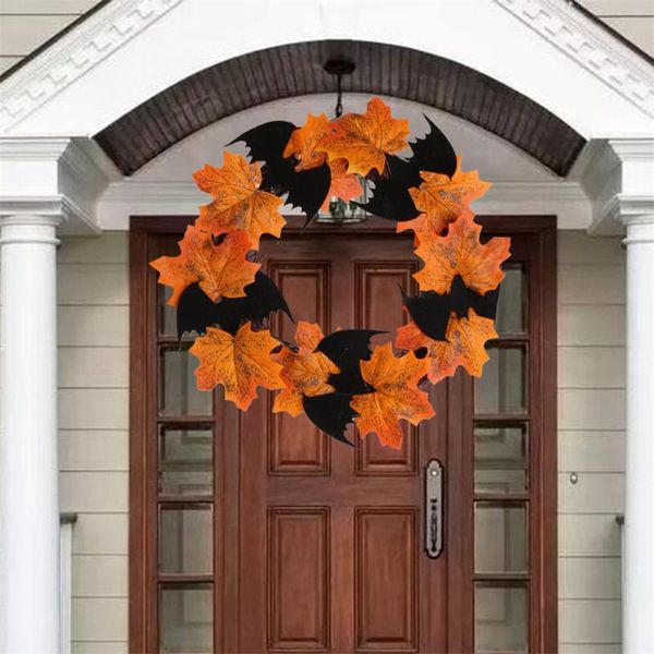 decorative flowers & wreaths halloween decoration bat wreath ornament hanging party window door pendant leaf floral decor
decorative flowers & wreaths halloween decoration bat wreath ornament hanging party window door pendant leaf floral decor