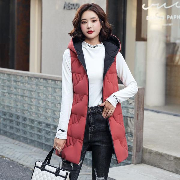 women's vests 2021 cotton padded vest women winter loose waistcoat jacket sleeveless female, Black;white
women's vests 2021 cotton padded vest women winter loose waistcoat jacket sleeveless female, Black;white