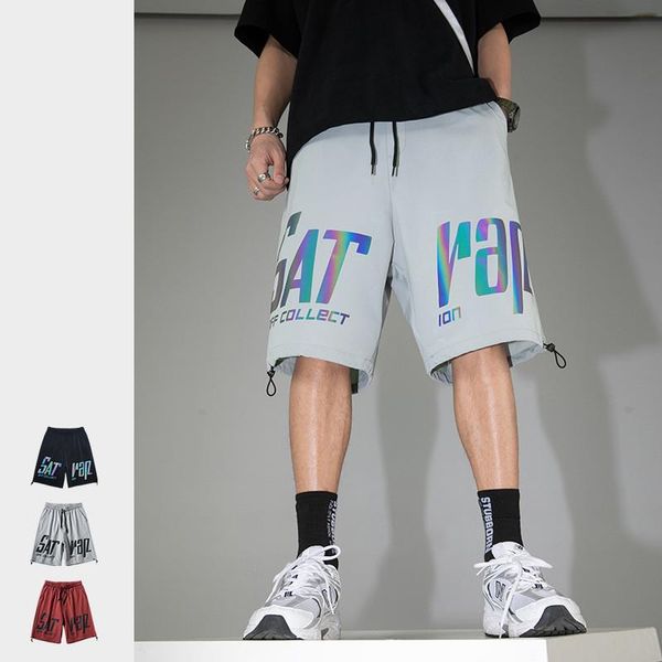 men's shorts summer high street male loose colorful big letters printed five-point pants sports casual, White;black
men's shorts summer high street male loose colorful big letters printed five-point pants sports casual, White;black