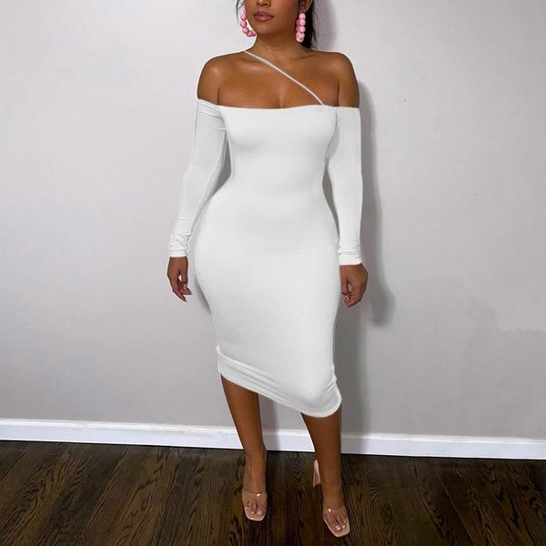 casual dresses solid off shoulder women midi dress black backless skinny female elegant long sleeve clubwear, Black;gray
casual dresses solid off shoulder women midi dress black backless skinny female elegant long sleeve clubwear, Black;gray