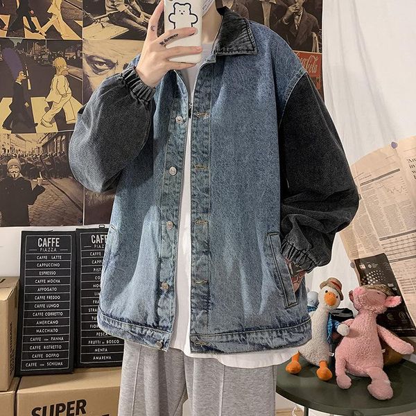 men's jackets denim jacket men autumn trend loose casual jeans clothes long sleeve outerwear streetwear hip hop button coats plus size, Black;brown
men's jackets denim jacket men autumn trend loose casual jeans clothes long sleeve outerwear streetwear hip hop button coats plus size, Black;brown
