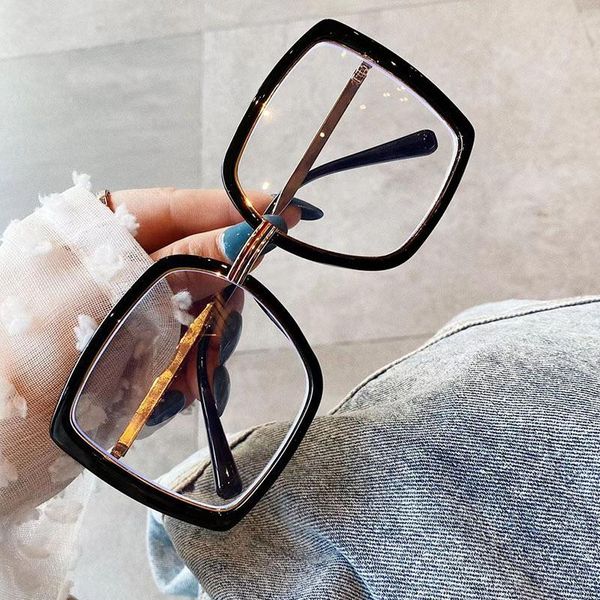 fashion sunglasses frames 2021 vintage oversized square anti-blue glasses frame women optical transparent eyeglasses female show spectacles, Black
fashion sunglasses frames 2021 vintage oversized square anti-blue glasses frame women optical transparent eyeglasses female show spectacles, Black