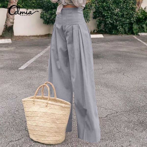 women's pants & capris fashion wide leg women vintage high waist zipper casual trousers celmia loose pleated solid female plus size pan, Black;white
women's pants & capris fashion wide leg women vintage high waist zipper casual trousers celmia loose pleated solid female plus size pan, Black;white
