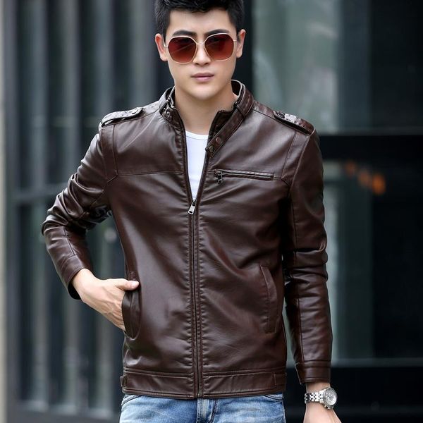 men's jackets boollili men leather jacket autumn 2021 brand europe fashion moto faux sheepskin plus size coat, Black;brown
men's jackets boollili men leather jacket autumn 2021 brand europe fashion moto faux sheepskin plus size coat, Black;brown