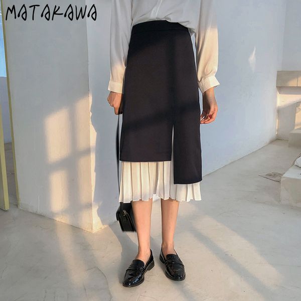 matakawa irregular design pleated skirt women high waist fishtail skirt spring a-line casual woman skirts 210513, Black
matakawa irregular design pleated skirt women high waist fishtail skirt spring a-line casual woman skirts 210513, Black