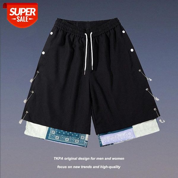 tkpa country men and women with sports pants stitching cashew flower pin button fake two-piece shorts #240d, Black
tkpa country men and women with sports pants stitching cashew flower pin button fake two-piece shorts #240d, Black