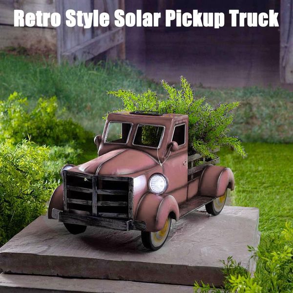 garden decorations vintage truck flower pot with solar lamp pickup retro style decoration car light
garden decorations vintage truck flower pot with solar lamp pickup retro style decoration car light