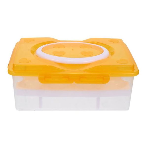 storage bottles & jars 24-grid egg tray double-layer box carrier packaging