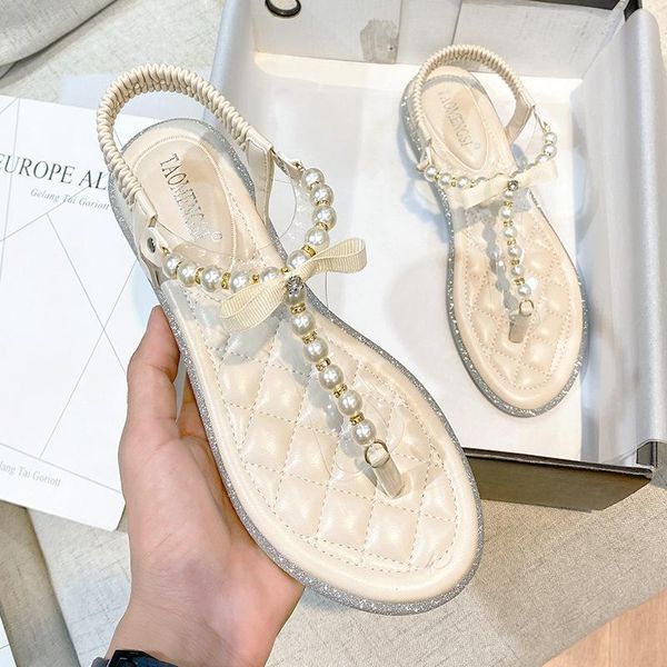 roman sandals women 2021 summer flat and slippers women's pearl belt plus size shoes, Black
roman sandals women 2021 summer flat and slippers women's pearl belt plus size shoes, Black