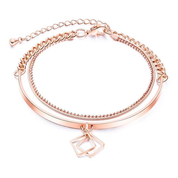 fashion 2021 geometric pendant double chain trendy ladies bracelet women for christmas gift jewelry box, Golden;silver
fashion 2021 geometric pendant double chain trendy ladies bracelet women for christmas gift jewelry box, Golden;silver