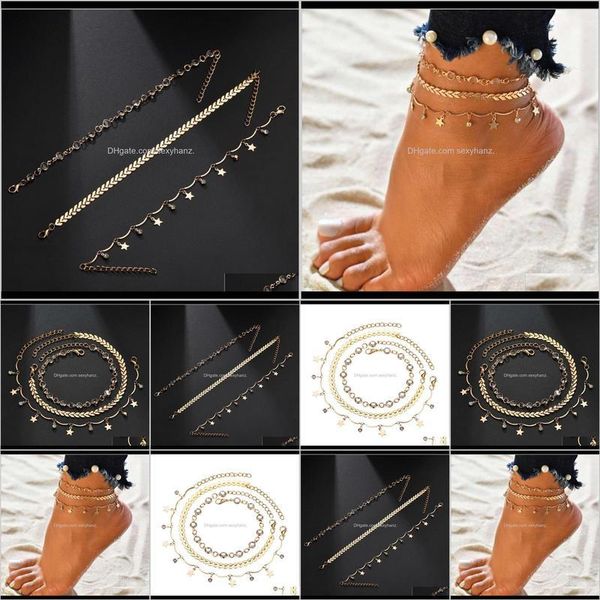 anklets drop delivery 2021 summer versatile jewelry womens five pointed star with round alloy arrow anklet three piece set kef3j, Red;blue
anklets drop delivery 2021 summer versatile jewelry womens five pointed star with round alloy arrow anklet three piece set kef3j, Red;blue