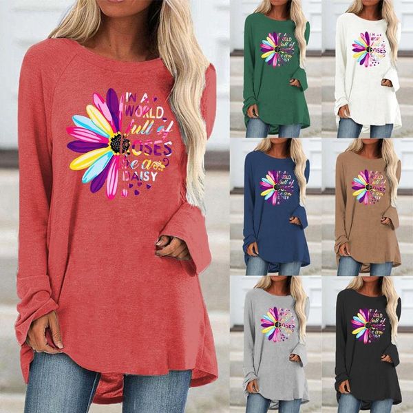 women's t-shirt women clothing autumn and winter fashion printing long sleeve elegent round neck loose casual shirt plus size xs-5xl, White
women's t-shirt women clothing autumn and winter fashion printing long sleeve elegent round neck loose casual shirt plus size xs-5xl, White