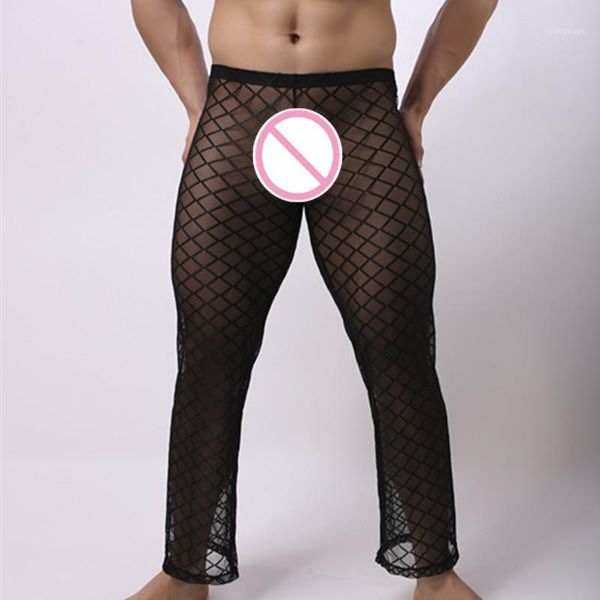men's sleepwear fashion grid fishnet men see through lounge pants gay male funny sheer long pajama bottoms comfortable sleep, Black;brown
men's sleepwear fashion grid fishnet men see through lounge pants gay male funny sheer long pajama bottoms comfortable sleep, Black;brown