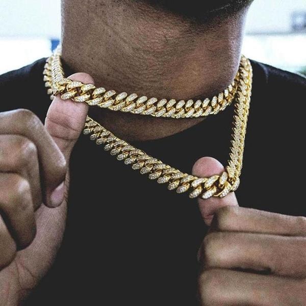 chains men hip hop iced out bling chain necklace pave setting rhinstones cz miami cuban necklaces hiphop male jewelry, Silver
chains men hip hop iced out bling chain necklace pave setting rhinstones cz miami cuban necklaces hiphop male jewelry, Silver