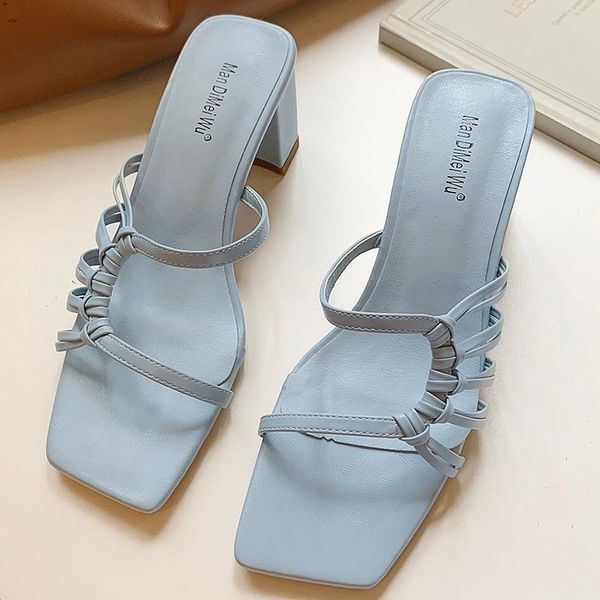 slippers 2021 ins summer fashion women thick heels slides square toe designer blue purple open lady party shoes, Black
slippers 2021 ins summer fashion women thick heels slides square toe designer blue purple open lady party shoes, Black