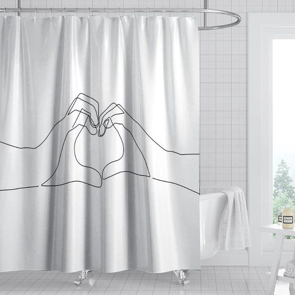 cfse-you simple lines bath curtain waterproof shower curtains geometric screen printed for bathroom gift
cfse-you simple lines bath curtain waterproof shower curtains geometric screen printed for bathroom gift