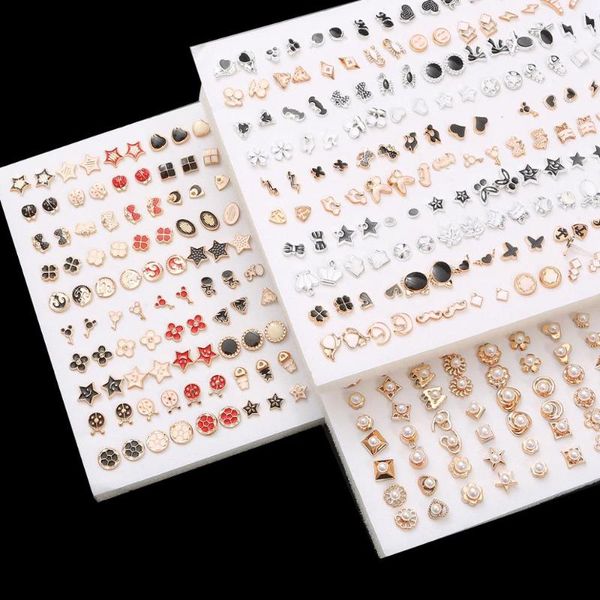 stud 18/36/100pairs mixed styles rhinestone flower geometric animal crystal plastic small earrings set for women girls jewelry, Golden;silver
stud 18/36/100pairs mixed styles rhinestone flower geometric animal crystal plastic small earrings set for women girls jewelry, Golden;silver