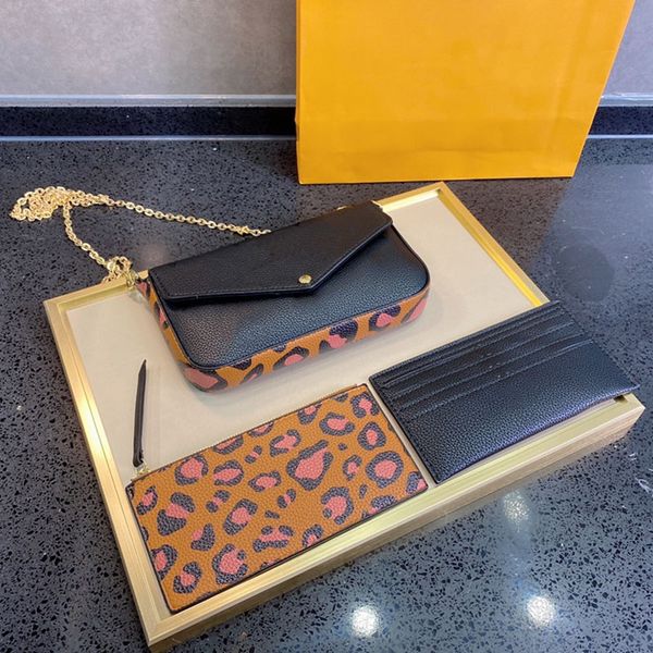 5a+ crossbody bag ladies purses 3-piece set luxurys handbags chain shoulder designers bags women handbag new style different colors with box
5a+ crossbody bag ladies purses 3-piece set luxurys handbags chain shoulder designers bags women handbag new style different colors with box