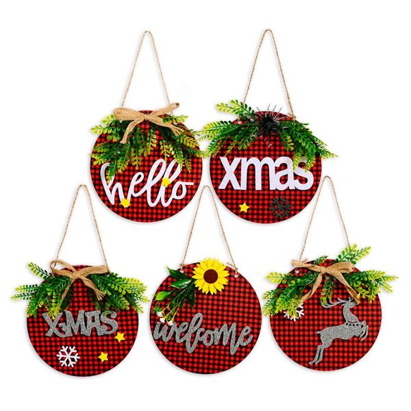 decorative flowers & wreaths red christmas doorplate with bow-knot decorations for home front door window xmas tree hanging ornaments
decorative flowers & wreaths red christmas doorplate with bow-knot decorations for home front door window xmas tree hanging ornaments