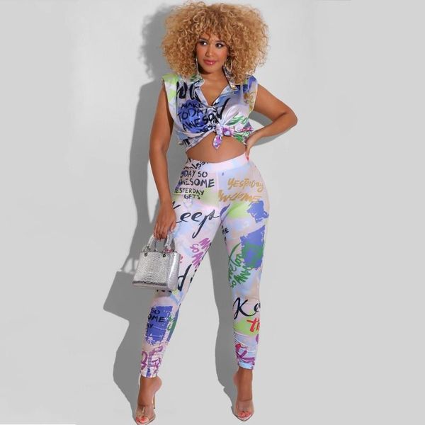 women's two piece pants 2 set women slim letter and sleeveless shirt blouse 2021 fashion print office lady suit outfits matching sets, White
women's two piece pants 2 set women slim letter and sleeveless shirt blouse 2021 fashion print office lady suit outfits matching sets, White