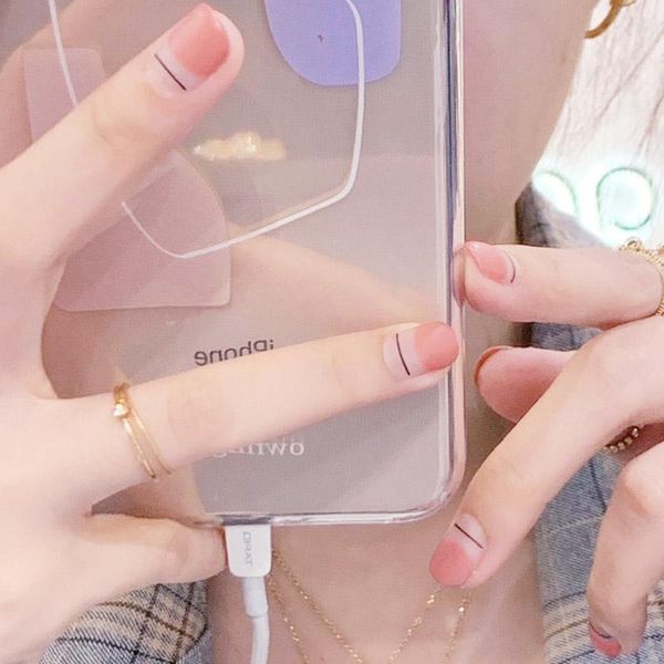 faux nails cute clear design nail tips short kids pink false black stripe décor fake with glue press on1, Red;gold
faux nails cute clear design nail tips short kids pink false black stripe décor fake with glue press on1, Red;gold