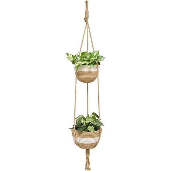 tier hanging planter basket,boho woven plant hanger double macrame flower pot ,rattan storage organizer home decor baskets
tier hanging planter basket,boho woven plant hanger double macrame flower pot ,rattan storage organizer home decor baskets