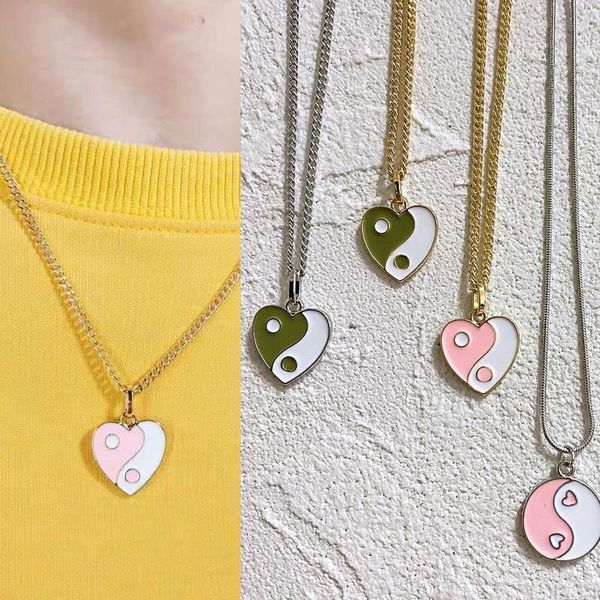 chains vintage gossip tai chi heart pendant necklace ladies simple yin yang charm necklaces men women fashion punk party jewelry gift, Silver
chains vintage gossip tai chi heart pendant necklace ladies simple yin yang charm necklaces men women fashion punk party jewelry gift, Silver