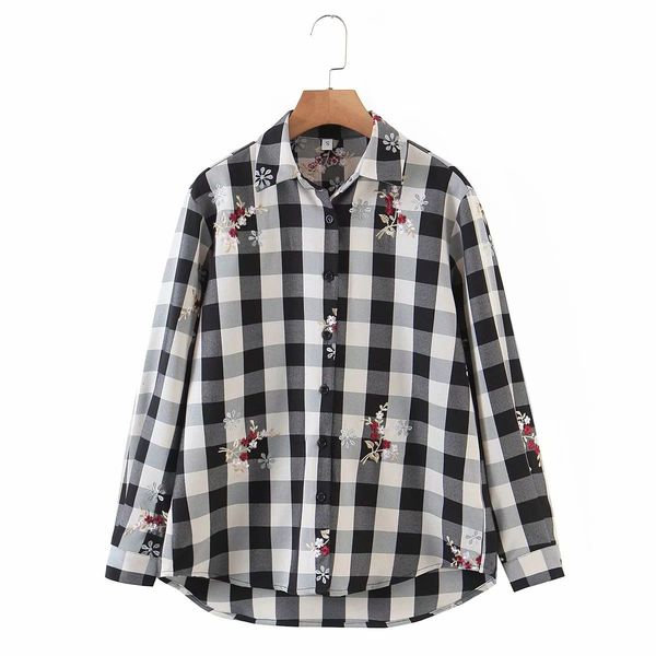 shirts 2021 women checked embroidery shirt long sleeves collared fashion casual high street chic woman shirts, White
shirts 2021 women checked embroidery shirt long sleeves collared fashion casual high street chic woman shirts, White