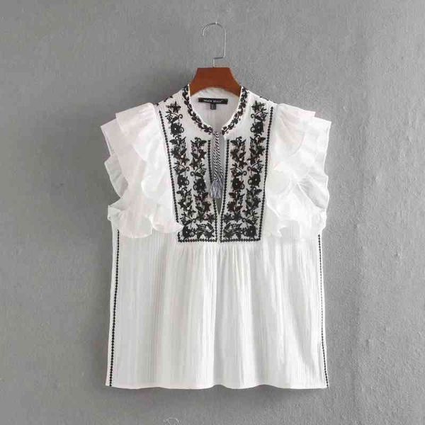 flower sequins embroidery cascading ruffle casual women shirt fashion lady short sleeve blouse loose s7125 210430, White
flower sequins embroidery cascading ruffle casual women shirt fashion lady short sleeve blouse loose s7125 210430, White