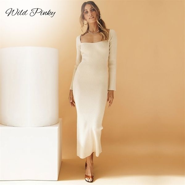 wildpinky autumn winter knitted sweater dres square collar party bodycon elegant vintage casual long vestidos 211220, Black;gray
wildpinky autumn winter knitted sweater dres square collar party bodycon elegant vintage casual long vestidos 211220, Black;gray
