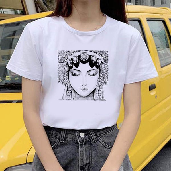 china beijing opera t shirt for women short sleeve fashion soft casual white shirts femme women's t-shirt
china beijing opera t shirt for women short sleeve fashion soft casual white shirts femme women's t-shirt