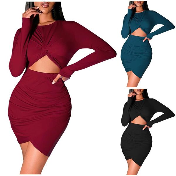 casual dresses women's dress solid color high waist hollow out long sleeve slim fashion autumn winter evening party vestidos, Black;gray
casual dresses women's dress solid color high waist hollow out long sleeve slim fashion autumn winter evening party vestidos, Black;gray