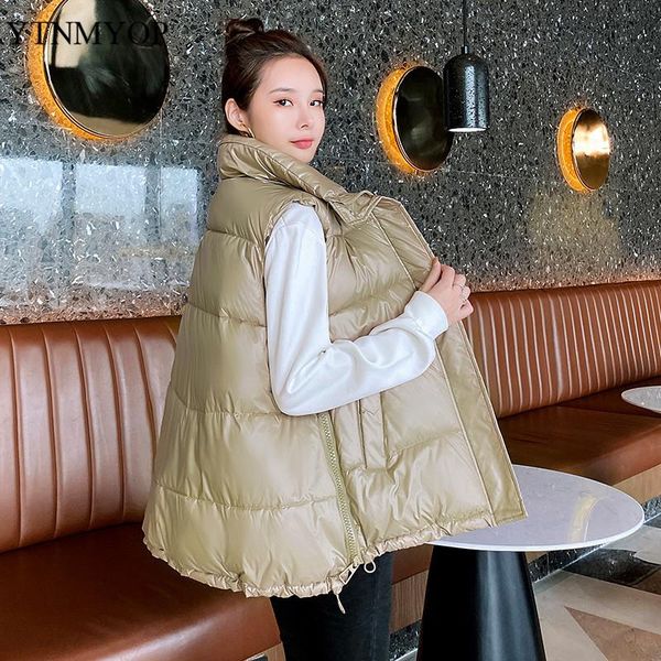 women's vests ytnmyop warm cotton women winter oversized sleeveless jacket coat slim fashion drawstring solid zipper waistcoat female, Black;white
women's vests ytnmyop warm cotton women winter oversized sleeveless jacket coat slim fashion drawstring solid zipper waistcoat female, Black;white