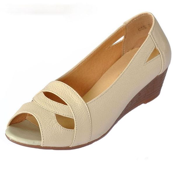 sandals plus size(35-41)summer women shoes woman open toe genuine leather wedges casual platform, Black
sandals plus size(35-41)summer women shoes woman open toe genuine leather wedges casual platform, Black