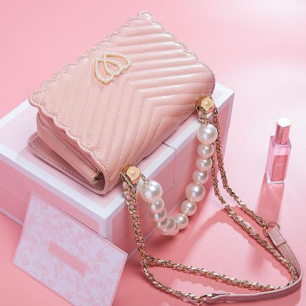 gift valentine's day limited bag 2021 fashion pink pearl chain handbag slung cross body
gift valentine's day limited bag 2021 fashion pink pearl chain handbag slung cross body