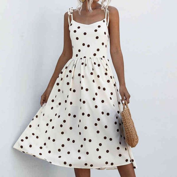 summer elegant beach robe midi black dress women u-neck straps polka dot backless party dress for women vestidos de fiesta 210514, Black;gray
summer elegant beach robe midi black dress women u-neck straps polka dot backless party dress for women vestidos de fiesta 210514, Black;gray
