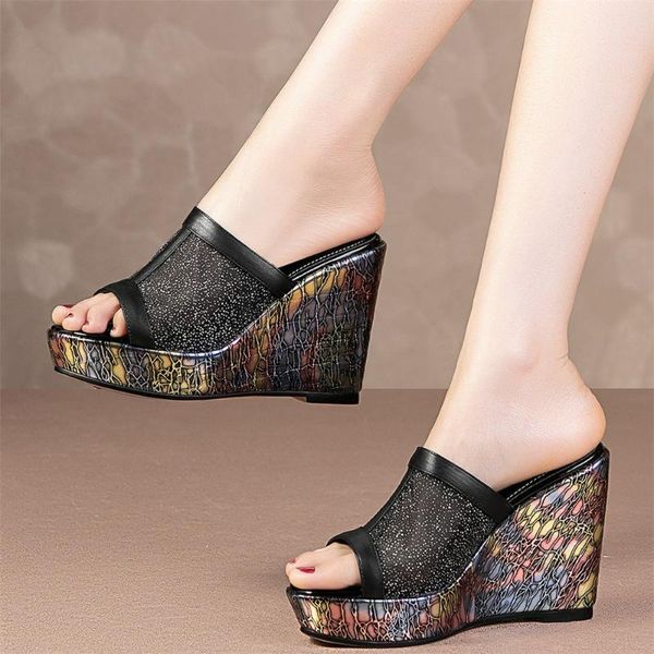 sandals women genuine leather slippers female wedges high heel roman gladiator summer peep toe platform pumps shoes casual, Black
sandals women genuine leather slippers female wedges high heel roman gladiator summer peep toe platform pumps shoes casual, Black
