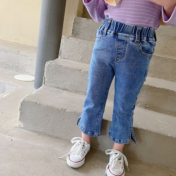 autumn baby girls casual denim boot cut pants spring kids fashion furcal jeans elastic trousers 210508, Blue
autumn baby girls casual denim boot cut pants spring kids fashion furcal jeans elastic trousers 210508, Blue