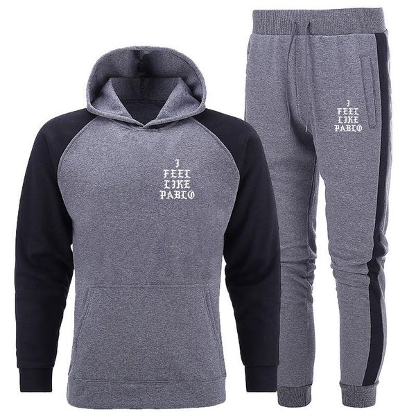men's tracksuits sportswear brand muscle pullover men hoodie + pants set gymnastics running clothes 2021 winter, Gray
men's tracksuits sportswear brand muscle pullover men hoodie + pants set gymnastics running clothes 2021 winter, Gray