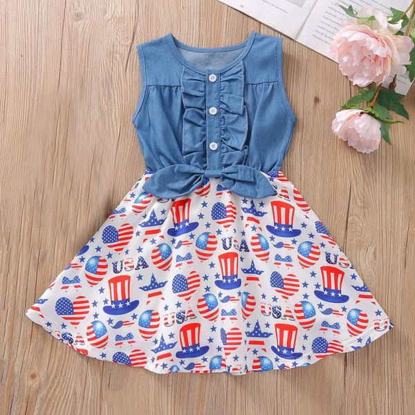 4th of julys girls clothing independence day dresses for children denim ruffles dress girl toddler summer clothes girl's, Red;yellow
4th of julys girls clothing independence day dresses for children denim ruffles dress girl toddler summer clothes girl's, Red;yellow